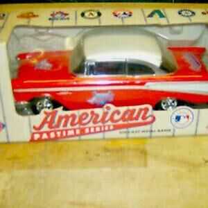 NIB ERTL American Pastime Series Angels 1957 Chevy 210 Bank MLB. NlB